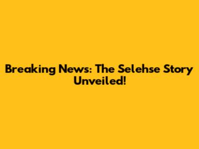 Breaking News: The Selehse Story Unveiled!