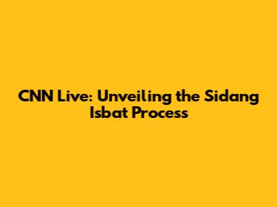 CNN Live: Unveiling the Sidang Isbat Process