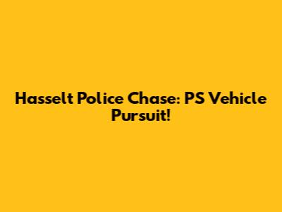 Hasselt Police Chase: PS Vehicle Pursuit!