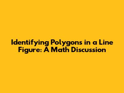 Identifying Polygons in a Line Figure: A Math Discussion