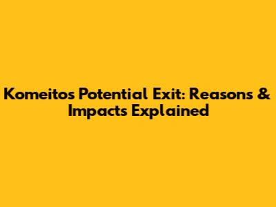 Komeito's Potential Exit: Reasons & Impacts Explained