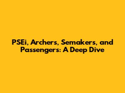 PSEi, Archers, Semakers, and Passengers: A Deep Dive
